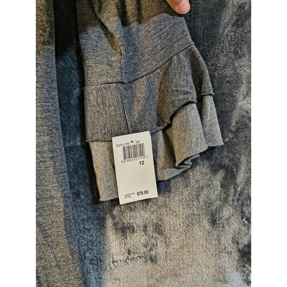 Rabbit Rabbit Rabbit Designs Ruffle Gray Sheath Dress 12 - Picture 3 of 7